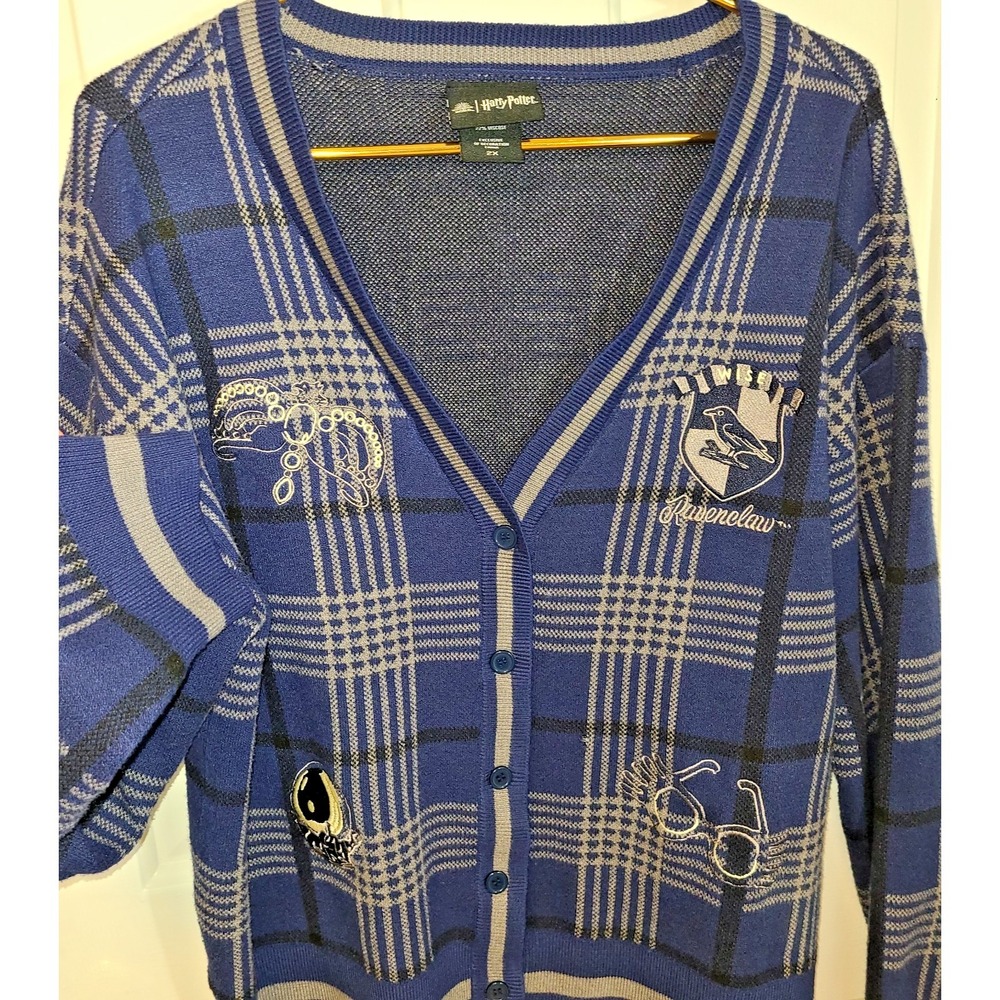 Harry Potter Ravenclaw Women's Cardigan Sweater Sz 2X Clean No Flaws Librarynerd